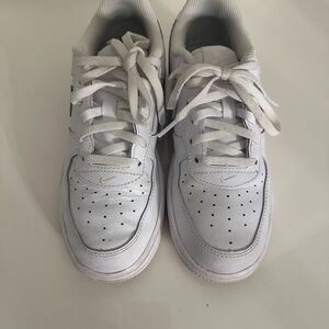 Nike Kids' White Lace-Up Sneakers